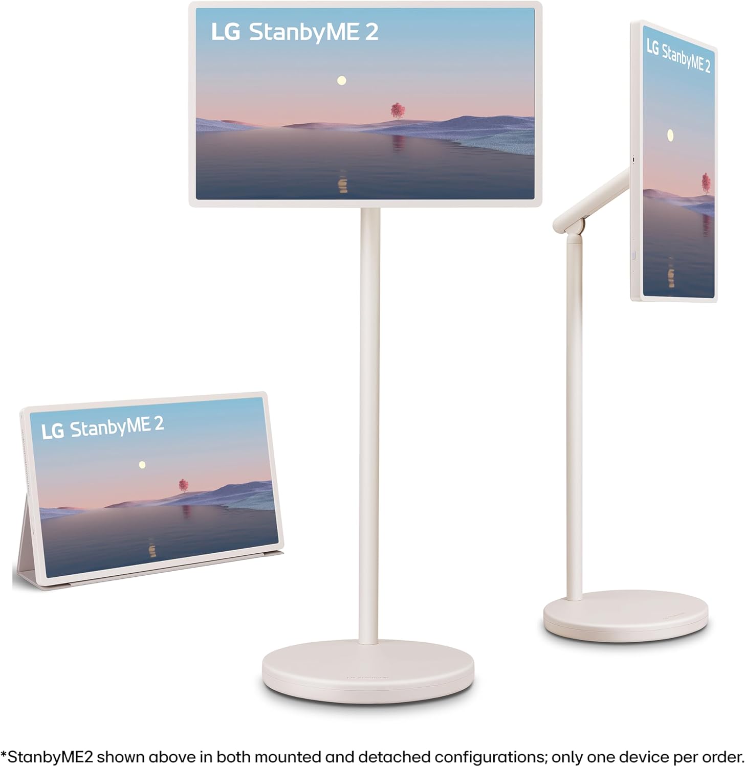 27-Inch Premium Smart Portable Touchscreen TV – Detachable QHD Display, Built-In Battery & Protective Folio Cover
