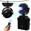 10" Portable Misting Outdoor Fan – 20,000mAh Rechargeable Battery, 7-Speed Auto-Oscillating Camping Fan