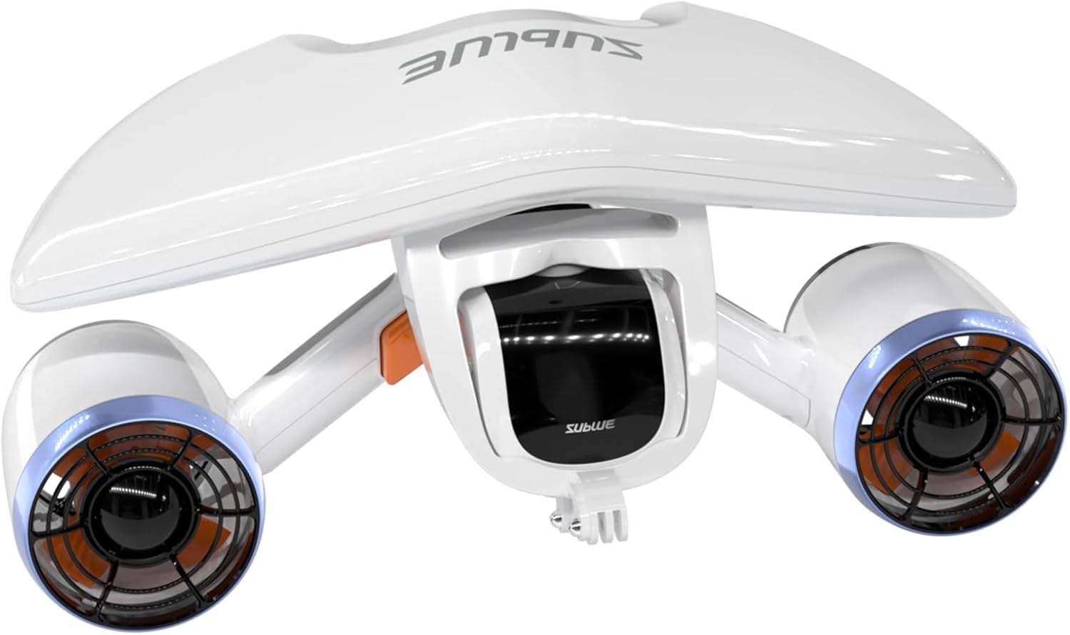 Dual-Motor Dual-Speed Underwater Sea Scooter – 131ft Waterproof Depth, Action Camera Mount & Detachable Buoyancy