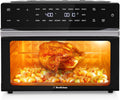 Beelicious 32QT Extra Large Air Fryer, 19-In-1 Air Fryer Toaster Oven Combo with Rotisserie and Dehydrator, Digital Convection Oven Countertop Airfryer Fit 13" Pizza, 6 Accessories, 1800w, Black