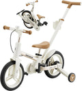 6-in-1 Convertible Kids Bike with Parent Push Handle & Belt Drive (12")